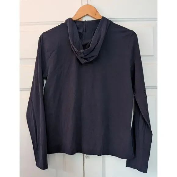 Coolibar Casual Zip Up Sun Protection Lightweight Hoodie Navy - Picture 5 of 7